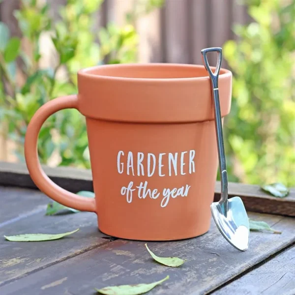 S03720235_13 Gardener of the Year Pot Mug and Shovel Spoon