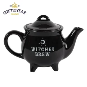 S03720645_0 Witches Brew Black Ceramic Tea Pot