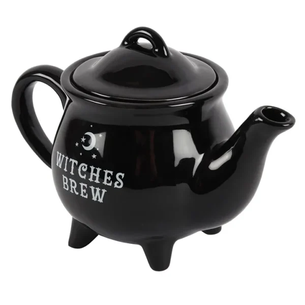 S03720645_12 Witches Brew Black Ceramic Tea Pot