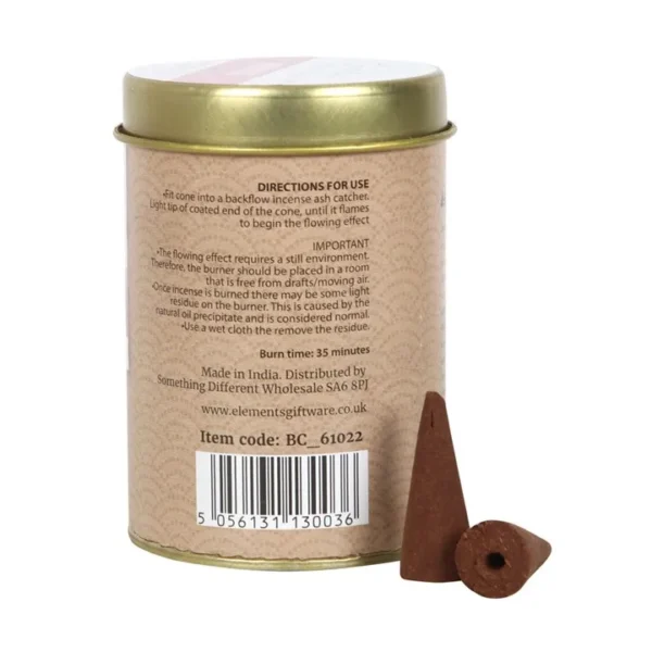 S03721313_13 6 Tins of Elements Wild Rose Jumbo Backflow Cones