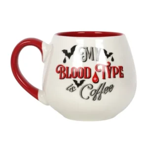 S03722008_0 My Blood Type is Coffee Rounded Mug