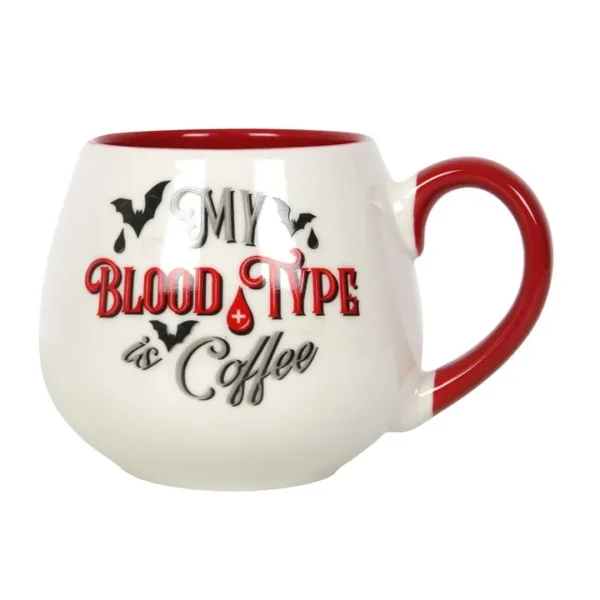 S03722008_12 My Blood Type is Coffee Rounded Mug