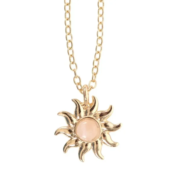 S03723290_13 The Sun Celestial Rose Quartz Necklace Card