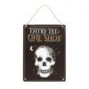 S03723320_0 Entry Fee One Shot Hanging Metal Sign