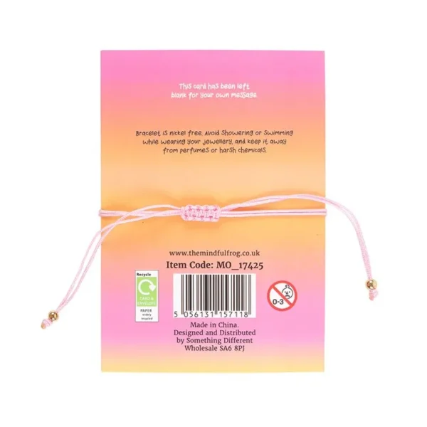 S03723954_14 You Are Loved Rose Quartz Crystal Heart Bracelet