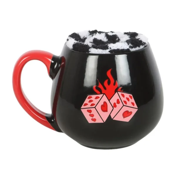 2-125.webp Black Dice Mug and Socks Set