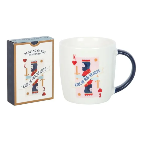 2-17.webp King of Our Hearts Mug and Playing Cards Set
