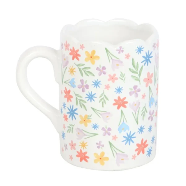 2-30.webp Spring Floral Print Scalloped Mug