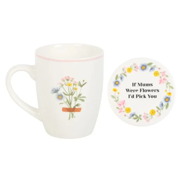 2-306.webp If Mums Were Flowers Floral Mug & Coaster Set