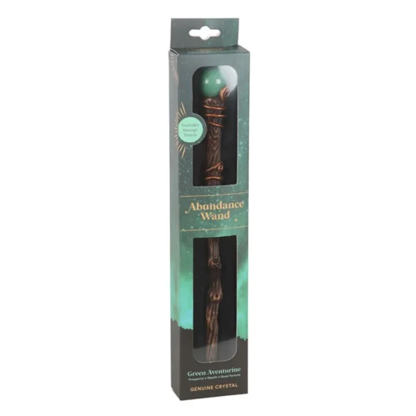 2-32.webp Abundance Green Aventurine Crystal Wand with Pouch