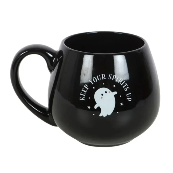 2-322.webp Keep Your Spirits Up Rounded Ghost Mug