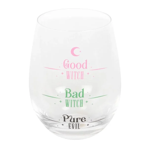 Good Witch, Bad Witch Stemless Glass
