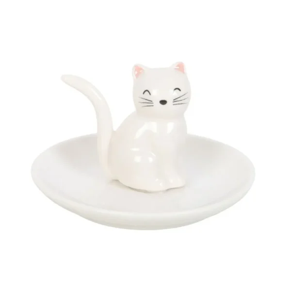 2-37.webp Sitting White Cat Face Trinket Dish