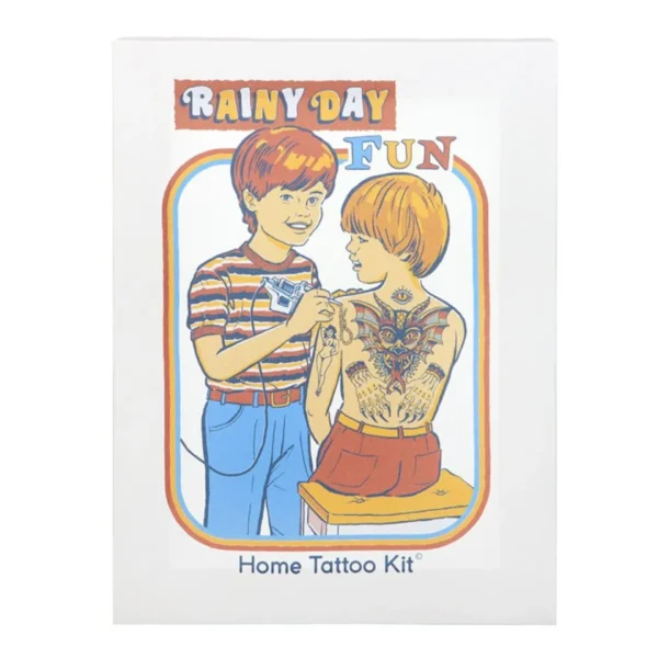 2-392.webp 19x25cm Rainy Day Fun Canvas Plaque by Steven Rhodes