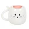 2-407.webp White Cat Shaped Mug