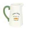 2-74.webp Farm Fresh Carrot Patch Ceramic Flower Jug