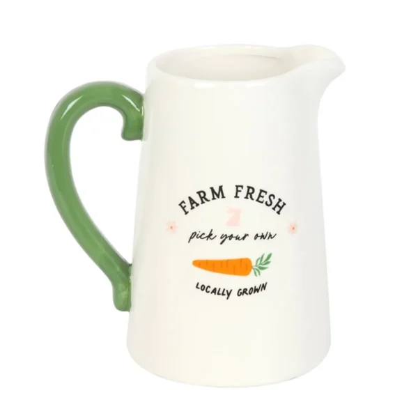 2-74.webp Farm Fresh Carrot Patch Ceramic Flower Jug