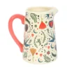 2-8.webp Cream Folk Print Ceramic Flower Jug