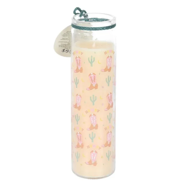 3-110.webp Under Watchful Eyes White Rose Candle with Crystals