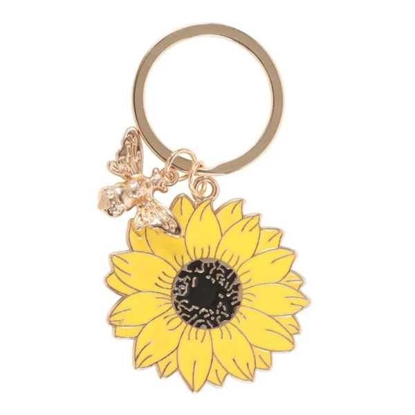 3-131.webp You Are My Sunshine Sunflower Keyring