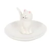 3-37.webp Sitting White Cat Face Trinket Dish