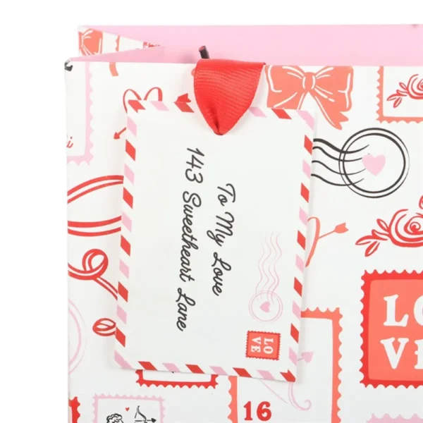3-98.webp Valentine Postage Stamp Print Gift Bag