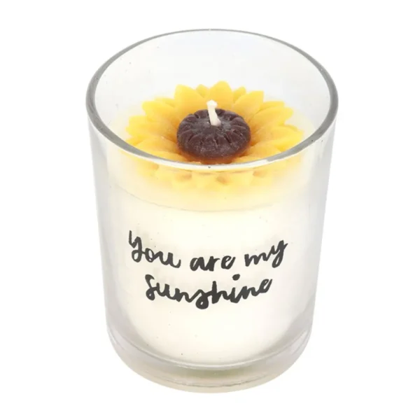 4-111.webp You Are My Sunshine Candle with 3D Sunflower