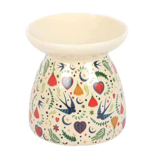 4-118.webp Cream Midnight Bloom Print Oil Burner