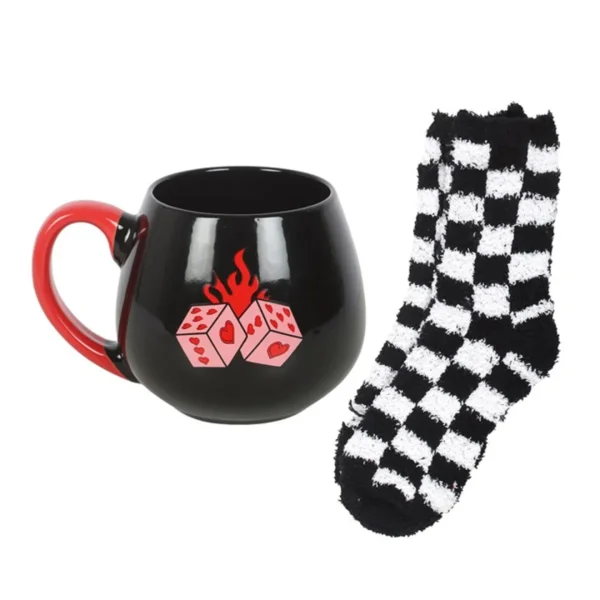 4-122.webp Black Dice Mug and Socks Set