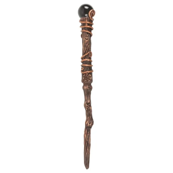 4-23.webp Protection Black Obsidian Crystal Wand with Pouch