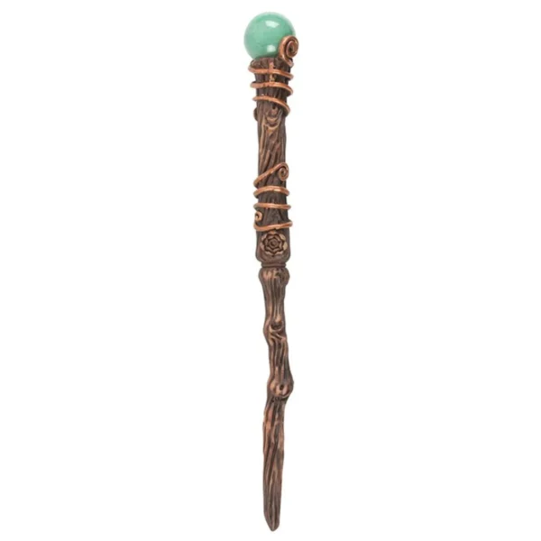 4-30.webp Abundance Green Aventurine Crystal Wand with Pouch
