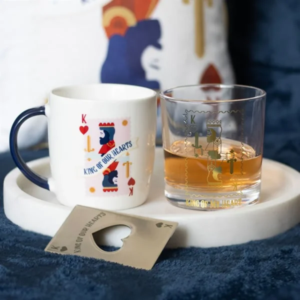 5-31.webp King of My Heart Drinking Glass