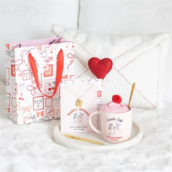 5-86.webp Cupid's Café Mug, Spoon and Socks Set