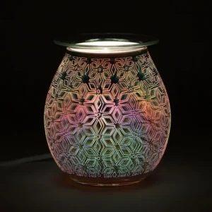 S03720105_0.webp 3D Geometric Flower Light Up Electric Oil Burner