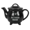 S03720130_12 Witches Brew Ceramic Cauldron Tea Set