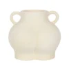S03720357_0 Cream Speckle Bum Plant Pot