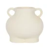 S03720357_13 Cream Speckle Bum Plant Pot