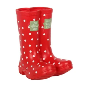 S03720572_0.webp Red Welly Boot Planter