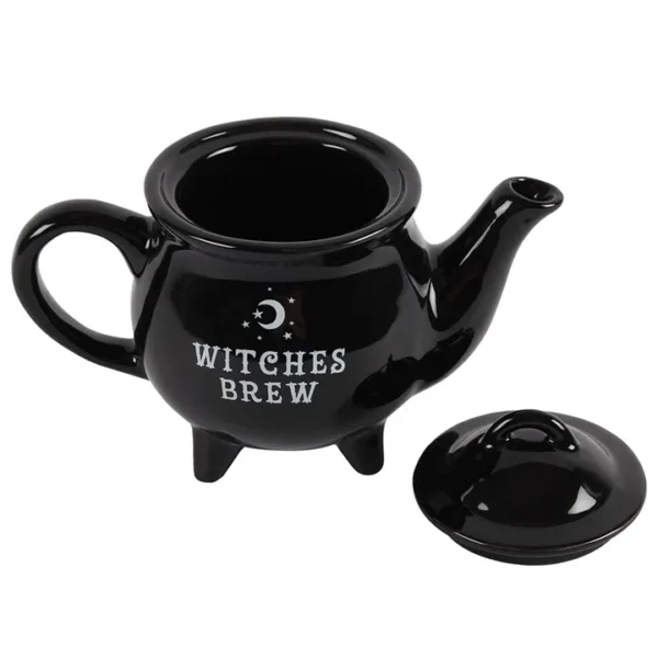 S03720645_13 Witches Brew Black Ceramic Tea Pot