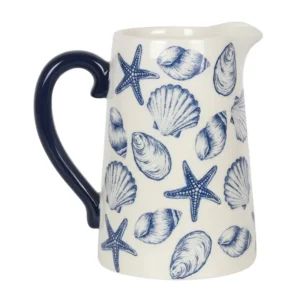 S03720757_0 17cm Seashell Ceramic Flower Jug