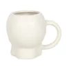 S03720780_13 Matte White Skull Mug
