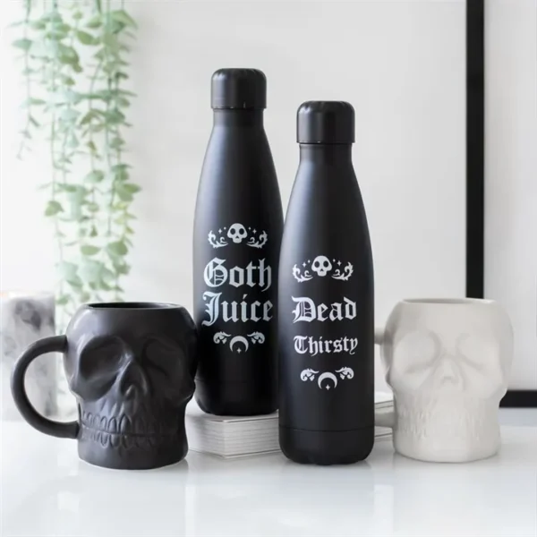 S03720780_15 Matte White Skull Mug