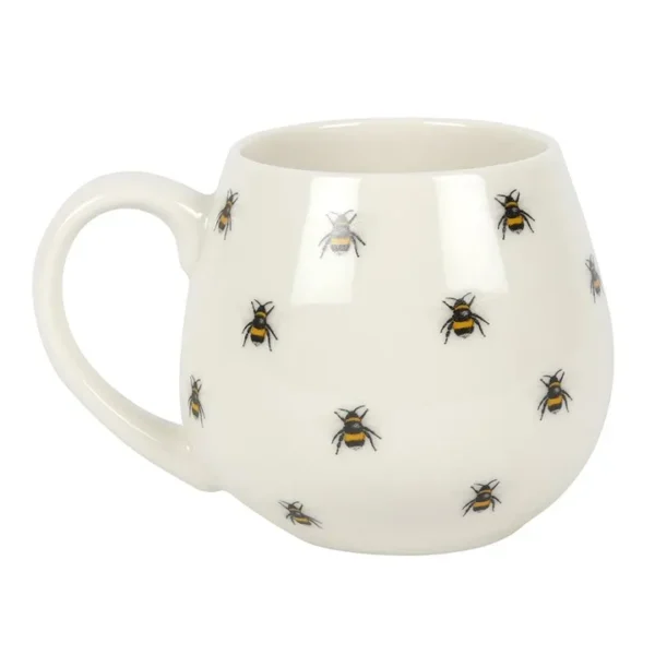 S03720880_0 Bee Print Rounded Mug