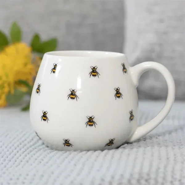 S03720880_13.webp Bee Print Rounded Mug