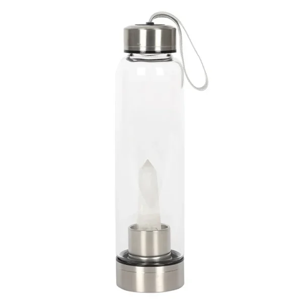 S03721002_0 Clear Quartz Energising Glass Water Bottle