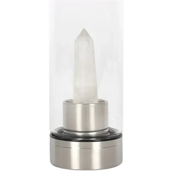 S03721002_12 Clear Quartz Energising Glass Water Bottle