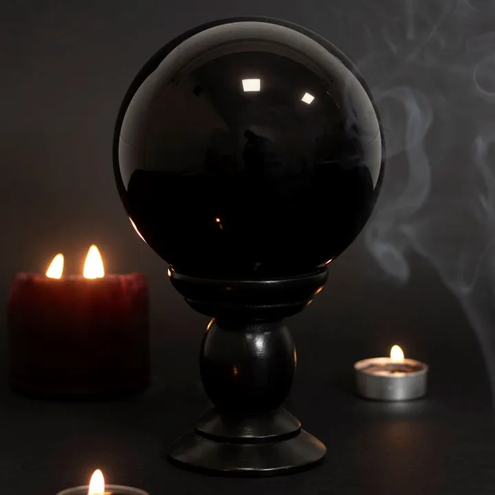 Large Black Crystal Ball