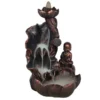 S03721214_0 Bronze Effect Buddha Backflow Incense Burner