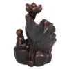 S03721214_13 Bronze Effect Buddha Backflow Incense Burner