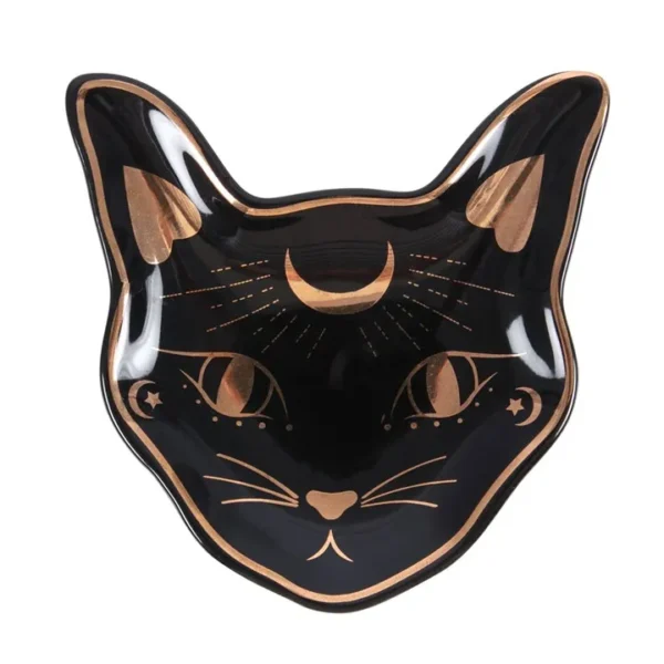 S03721479_0 Mystic Mog Cat Face Trinket Dish